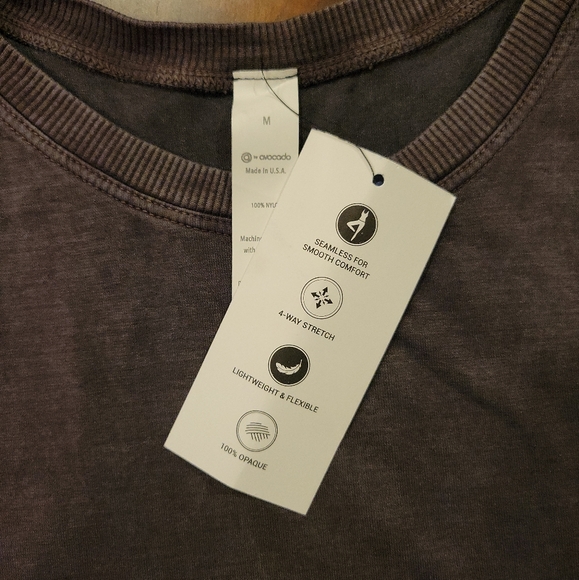 BNWT A By Avocado Black/Grey Seamless Workout Muscle Tank Size M - Picture 2 of 5